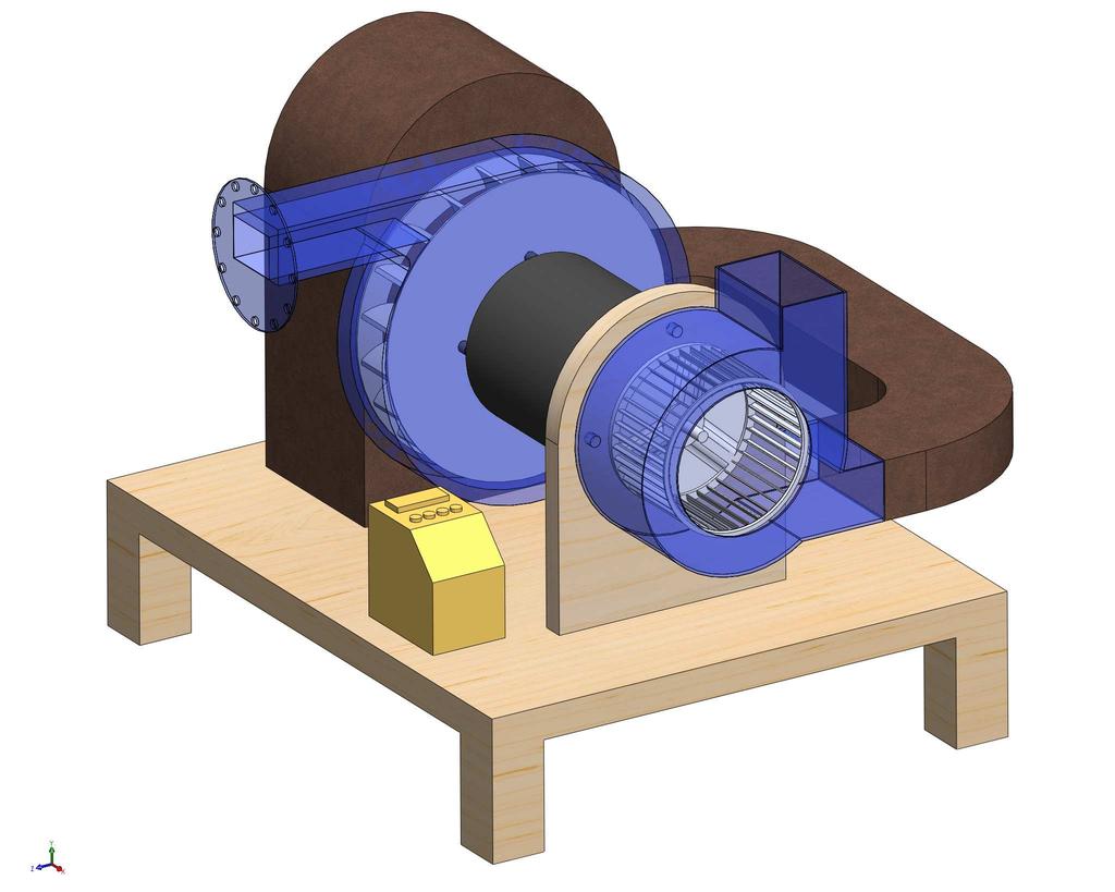 Estudo experimental 24 3.1.1 Ventilador O ventilador é o dispositivo responsável pela movimentação do ar através da massa de grãos. É basicamente constituído de duas partes: motor e rotor.