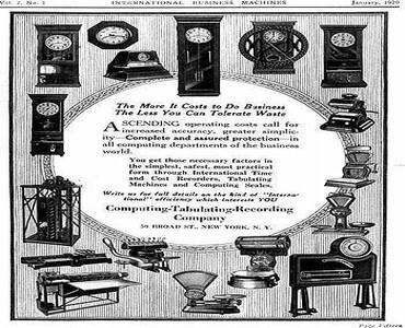 patente em 25 de julho 1911 (uma perfuradora de cartão) Se estabeleceu no