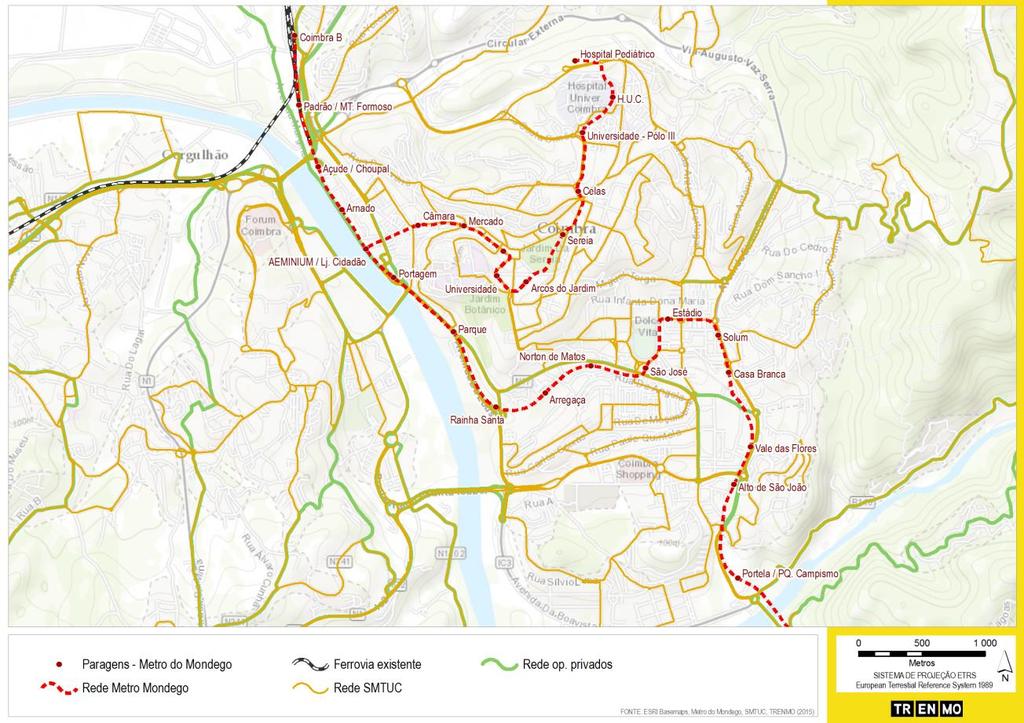 apesar da condução de algumas empreitadas que levaram à produção de avanços em cerca de 30,6 Km da Linha da Lousã e da conclusão de infraestruturas como as interfaces de transporte de Ceira, Miranda