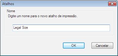 6. Clique no botão Salvar como. 7. Digite um nome para o atalho e clique no botão OK. 8. Clique no botão OK para fechar a caixa de diálogo Propriedades do documento.