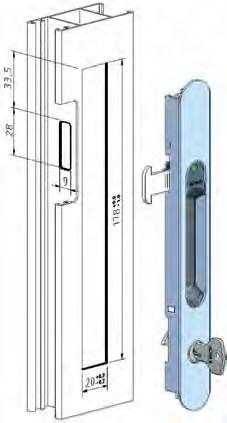 245 LINHA STAR Fecho de embutir com chave Sliding lock with key Cierre de embutir con llave Fermeture laterale avec clef Chaves iguais Equal keys llaves iguales Clefs égalités 245 i 245 G 245i Caixa