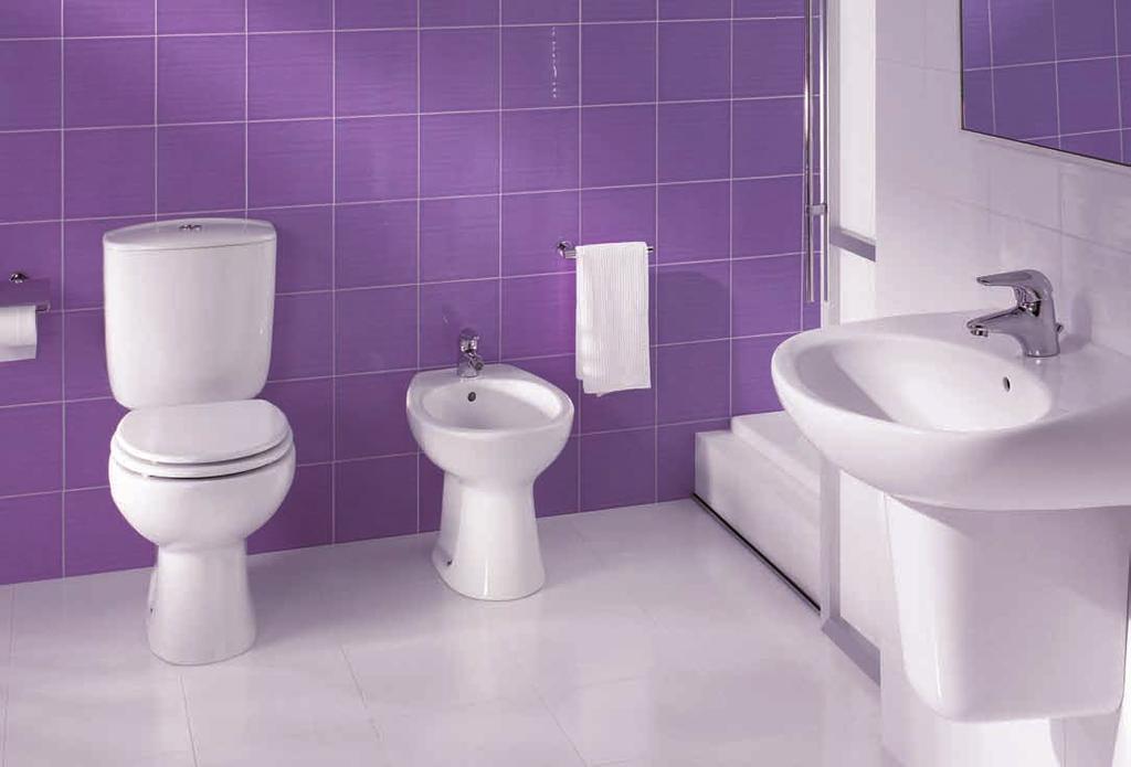 Tem uma ampla gama de soluções com várias medidas em sanitas compactas e simples, bem como uma