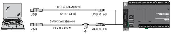 C. D1 5 N.C. D0 6 CTS N.C. 7 N.C*. 5 Vdc 8 Common Common N.C.: not connected * : 5 Vdc delivered by the controller.