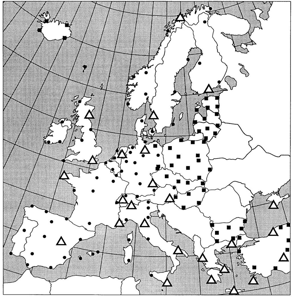 Campanhas Europeias EUREF 1989 Portugal participou na primeira