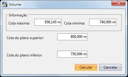 2. Vá no menu MDT, opção Volumes e clique na opção Plano x Plano. 3. Note a mensagem "Selecione um MDT:". Selecione o MDT desejado clicando numa das linhas do contorno ou da malha. 4.