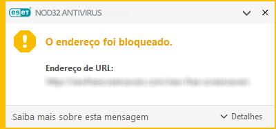 Para mais informações sobre este evento vá para Ferramentas > Relatórios > Sites filtrados no menu principal.