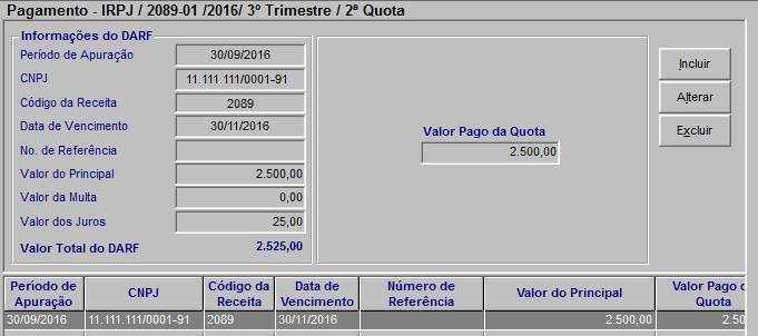 2089-01 / 3º Trimestre 2ª Quota