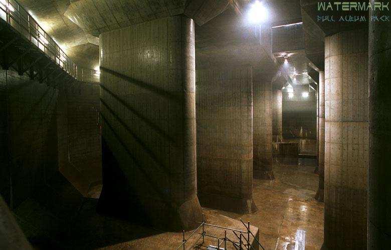 O grande reservatório está conectado com 78 bombas (10Mw) que podem recalcar até 200m 3 /s no Rio Edogawa. http://w ww.secretjapan.