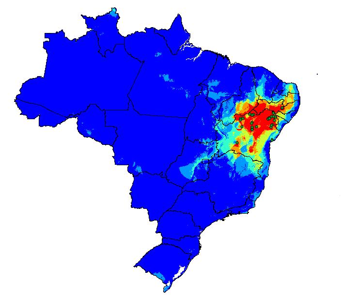 AGREGAÇÃO DOS MODELOS ENFA GARP BS Maxent SVM Mahalanobis