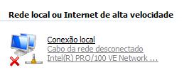 Observe que quando houver conectividade de rede entre o Servidor e o Switch do local a porta a qual foi conectada estará acesa assim como o ícone aparecerá nitidamente, se não houver, você verá um X