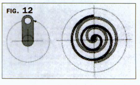 O movimento orbital faz com que o par de scrolls forme bolsas de refrigerante na forma