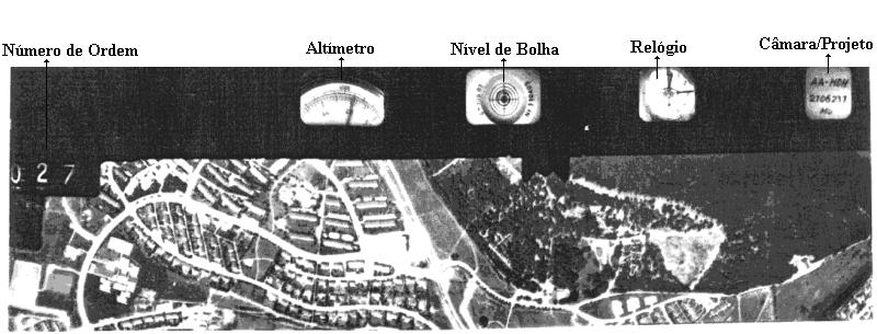 número de ordem das fotografias: registra um número seqüencial em cada fotografia, para controle posterior das faixas e blocos.