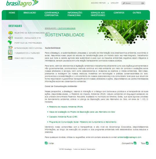 Figura 1 Canal de Comunicação (Site: www.brasil-agro.com) 3.