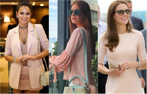 Tá na moda: Bruna Marquezine, Marina Ruy Barbosa e a Princesa Kate Middleton usam roupas