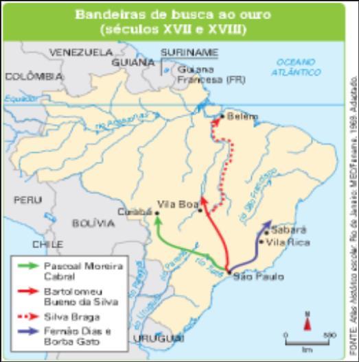 trigo Ataques as missões jesuíticas Busca ao ouro Segunda metade do