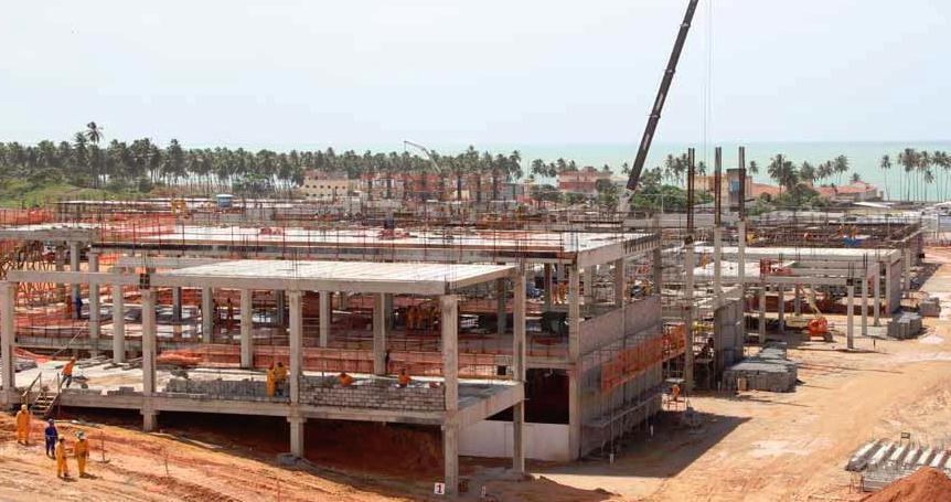 Parque Shopping Maceió Após a conclusão da etapa das fundações no 2T12, iniciamos o desenvolvimento da estrutura do empreendimento.