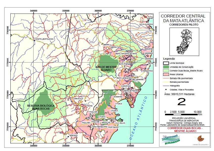 Os municípios vizinhos contam com significativos elementos paisagísticos limitadores da mancha urbana, como o corredor ecológico Duas Bocas-Mestre Álvaro