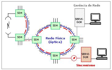 ópticos. Equipamentos: são os multiplexadores SDH de diversas capacidades que executam o transporte de informações.