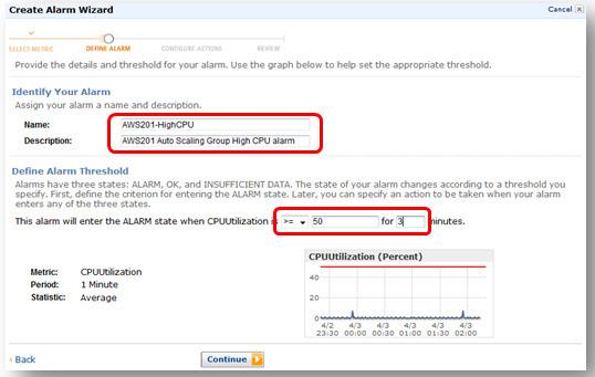 Então configure o alarme para a