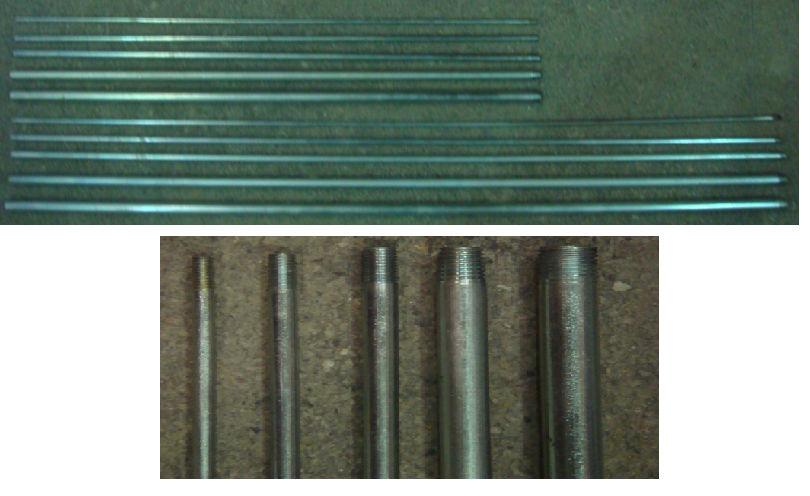 68 3.2.8 Hastes dos ensaios (tubos metálicos) Foram utilizados tubos de aço-carbono, com os seguintes diâmetros internos: 3,5 mm; 5,7 mm; 7 mm; 9,7 mm e 11,6 mm.