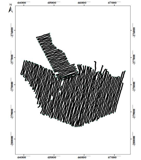 à oscilação do barco e à consequentemente saída da sonda de dentro de água. A partir do editor de dados (Figura 4.