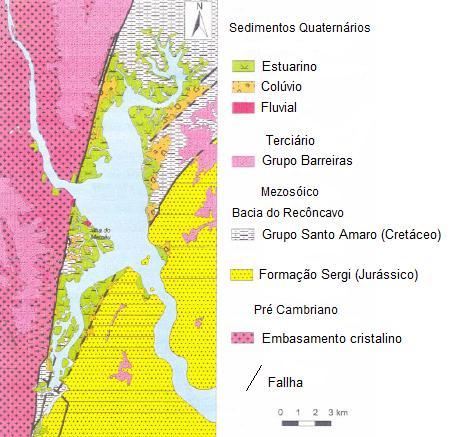 33 Figura 4. Mapa geológico da Baía de Iguape.