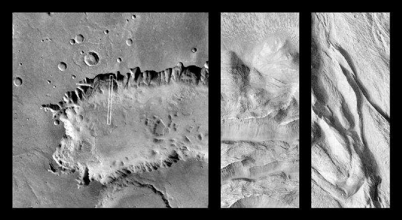 Ganges Chasma Pode ter sido formado por um colapso de material à superfície.