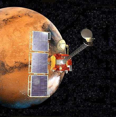 2001 Mars Odyssey (NASA, JPL) Principais instrumentos: -THEMIS Sistema de Obtenção De Imagens de Emissão Térmica -GRS Espectrómetro de Raios Gama -HEND Detector de Neutrões de elevada