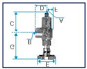 E. 35,0 48,8 60,0 18,5 84,4 88,4 0,51 1767C Modelo angular Rosca macho NPT x Rosca fêmea NPT 1767C--T04 1/4" NPT 1/4" NPT 60,0 33,3 60,0 18,5 84,4 88,4 0,33 1767C--T04API 1/4" API-5BLP 1/4" API-5BLP