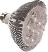 Foco PAR30LED Foco AR111/12L A lâmpada PAR30LED utiliza-se em ambientes decorativos onde é importante direcionar a luz para determinado objeto. Redução dos custos de manutenção.