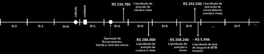 Após a análise do fluxo de ativos e a definição da operação de encerramento, a metodologia projeta os fluxos de caixa resultantes em cada cenário de risco.