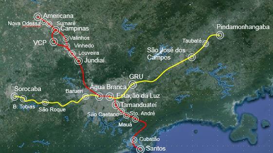 TIC PPP (Trecho São Paulo - Americana) Proposta de PPP para o primeiro trecho: 135 km Nova Odessa Sumaré Americana São Roque Campinas Valinhos Vinhedo Louveira Jundiaí Água Branca Trecho Água Branca