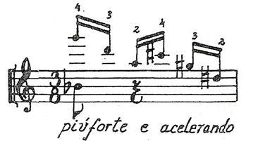 73 Figura 54: Exemplo 4. Compasso n. 43, nota sol, a nota mais aguda utilizada no estudo.