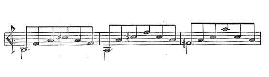 82 Figura 66: Trecho do Tempo di Prelude, com o último acorde gerando uma abertura de mão esquerda.