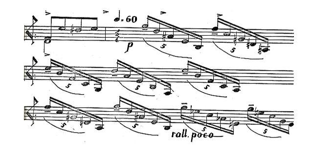 83 Após este trecho, inicia-se a marcação de compasso, parecido com a Waltz do movimento anterior, com as terças sucessivas.