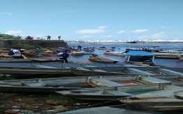 próximo ao local de onde pescavam e estavam a não pescar como antes.