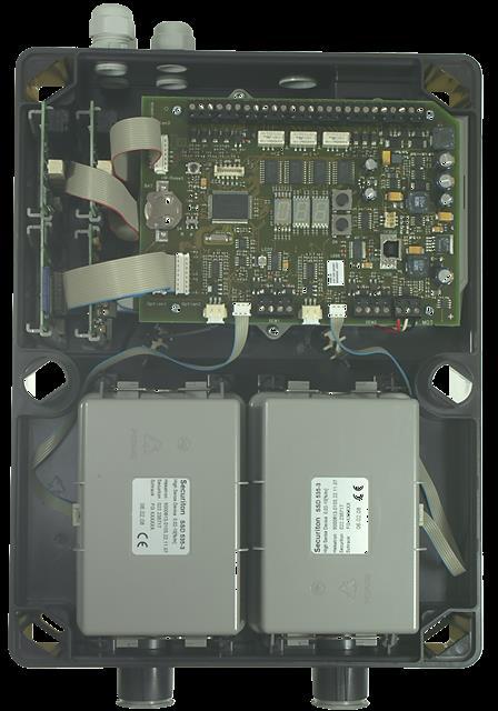 Configuração Máxima ASD 535-2/-4 Seção interna da caixa equipada com 2