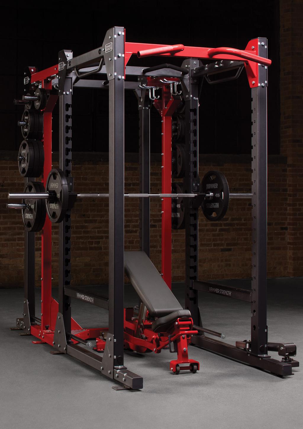 HD ELITE VERSATILIDADE ROBUSTA Um HD Elite Rack é uma vantagem para qualquer academia que