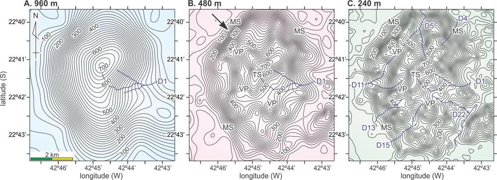 Earth s surface because of regional uplift and the consequent denudation during the Early Cenozoic (Riccomini et al., 2004; Aires et al., 2012).