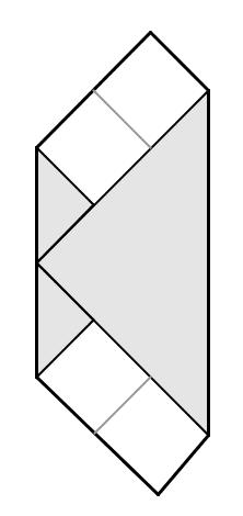 2 N2Q2 Solução O quadrado original tem área de 16 cm 2 ; vamos dividi-lo em 16 quadradinhos de área 1 para proceder à solução.