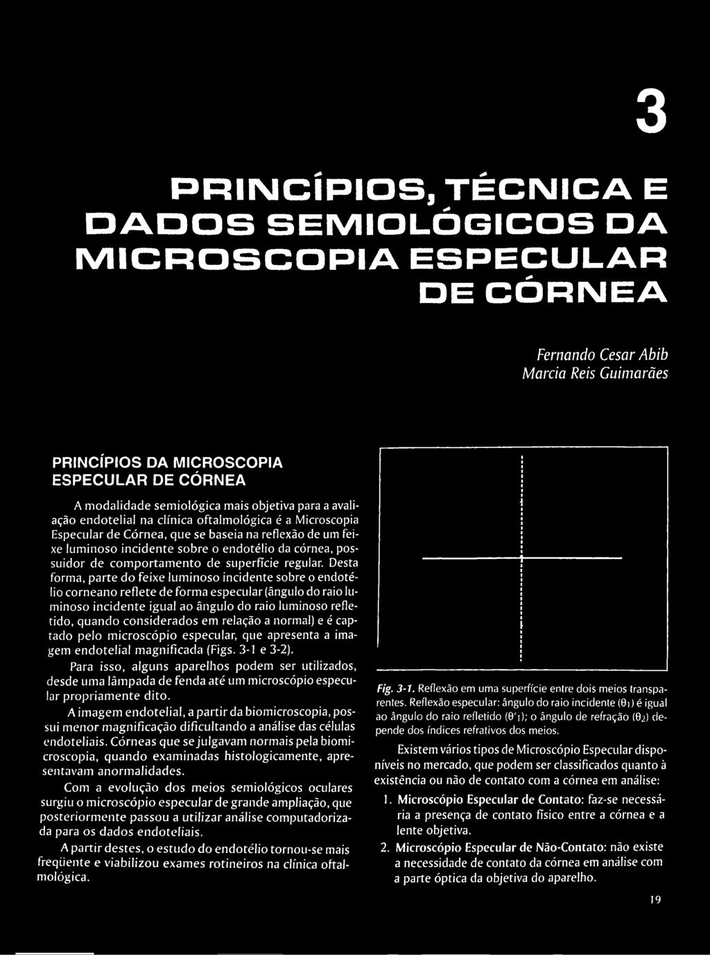 córnea, possuidor de comportamento de superfície regular.