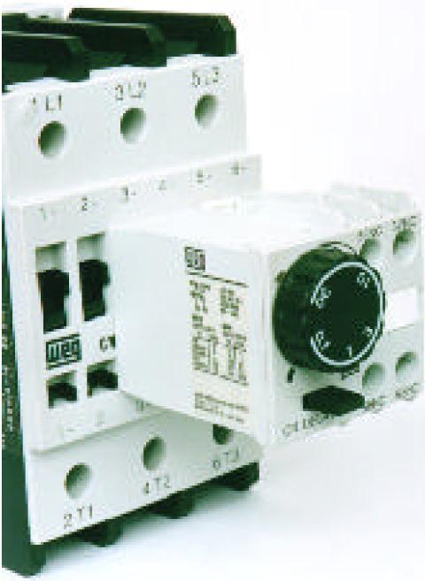 a) Temporizado ao Trabalho b) Temporizado ao Repouso A utilização de cada um destes tipos será de acordo com a necessidade de operação do circuito. Fig. 198a Temporizador Pneumático Fonte: www.weg.