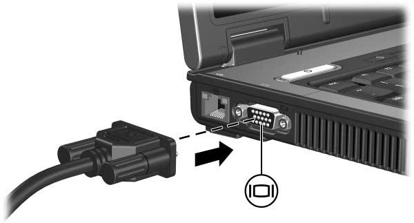 Utilizar os recursos de vídeo O computador contém os seguintes recursos de vídeo: A porta do monitor externo, que liga televisores, monitores ou projectores.