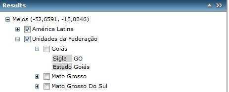 Results Resultados Na aba resultados serão apresentados os resultados tanto da aba consultas como também resultados do ícone identificador.