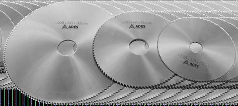 SERRAS CIRCULARES HSS DIN 1837 Produzido em aço M2 HSS com dureza 63-65 HRC. U lizado para a operação de corte de profundidade pequena, sobretudo para fazer ranhuras e cortar perfis de fina parede.