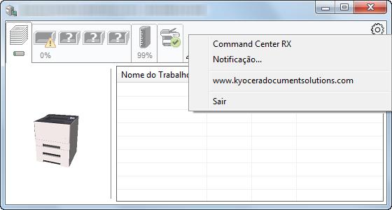 Command Center RX Se a impressora estiver ligada a uma rede TCP/IP e possuir o seu próprio endereço de IP, use um navegador para aceder ao Command Center RX e alterar ou confirmar as