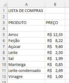 EXERCÍCIOS PROPOSTOS 05 Nosso próximo passo é transformar todos os valores do preço em dinheiro, em real.