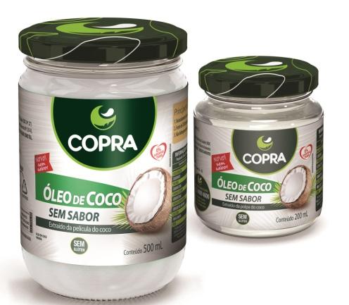 O Óleo de Coco Extravirgem Copra é uma rica fonte de glicerol, ácidos graxos e triglicerídeos de cadeia média, como o ácido láurico, ácido