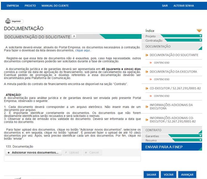 2.2.1 Documentação do Solicitante Pontos importantes: Prazos de apresentação da documentação jurídica e de garantias. A não observância de tais prazos pode acarretar o cancelamento do projeto.