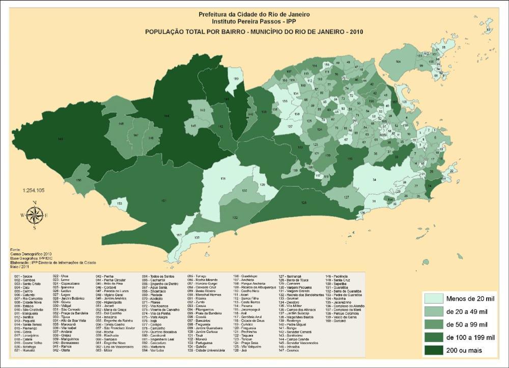 Além da maior concentração populacional do estado, e totalmente urbano, o município do Rio de janeiro é uma região de longa data reconhecida por sua desigualdade social,